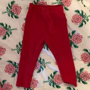 Hanna Andersson Cherry Red Kids Leggings